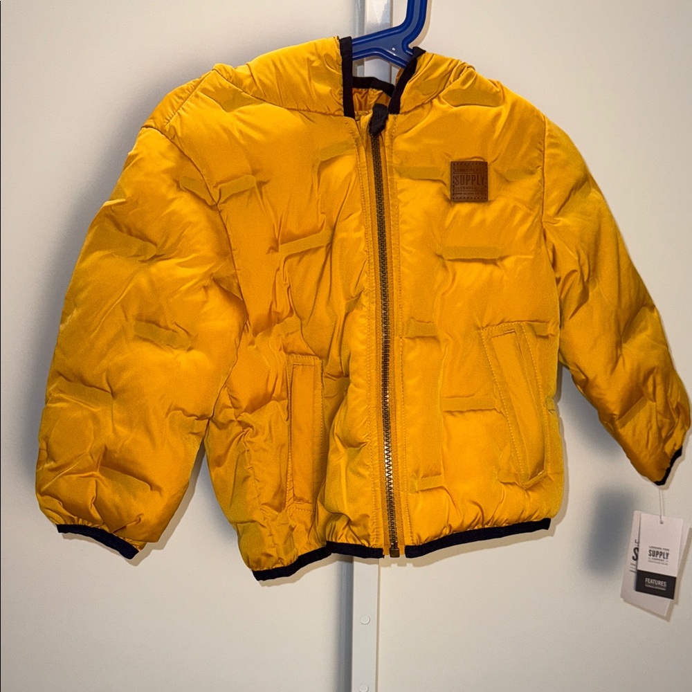 London Fog Bright Yellow Kids Puffer Jacket